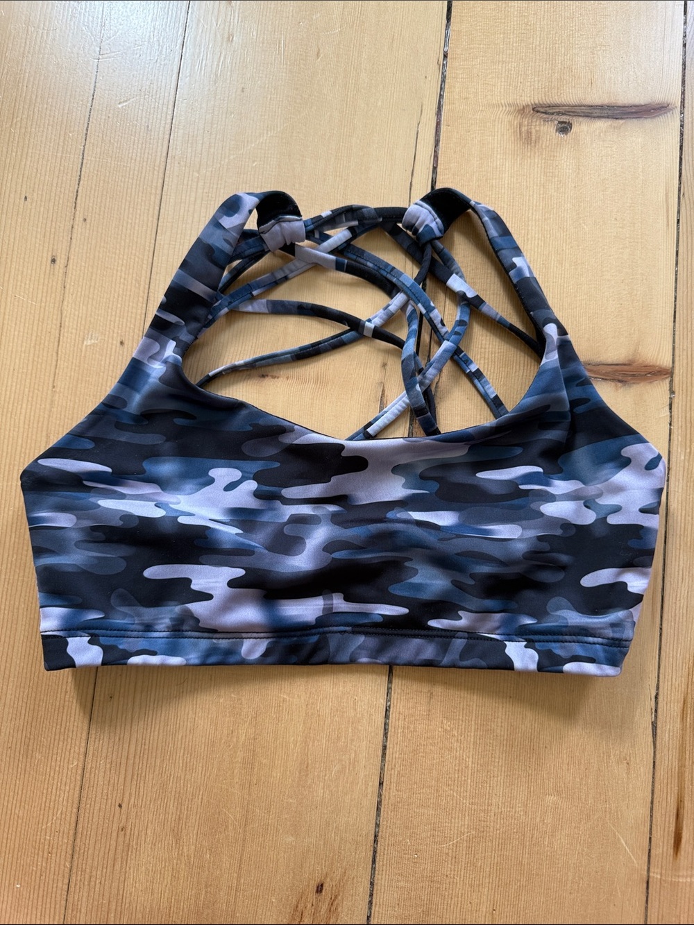 Onzie Strappy Camo Sports Bra